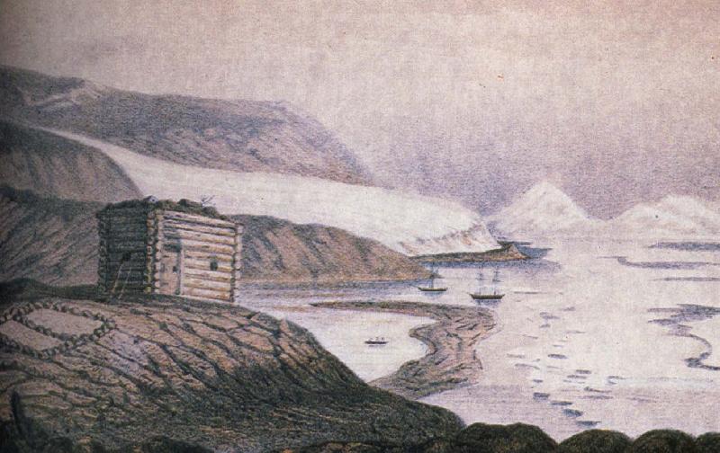 unknow artist aldert dirkses bukt i wijde bay den 12 juli 1861 Norge oil painting art